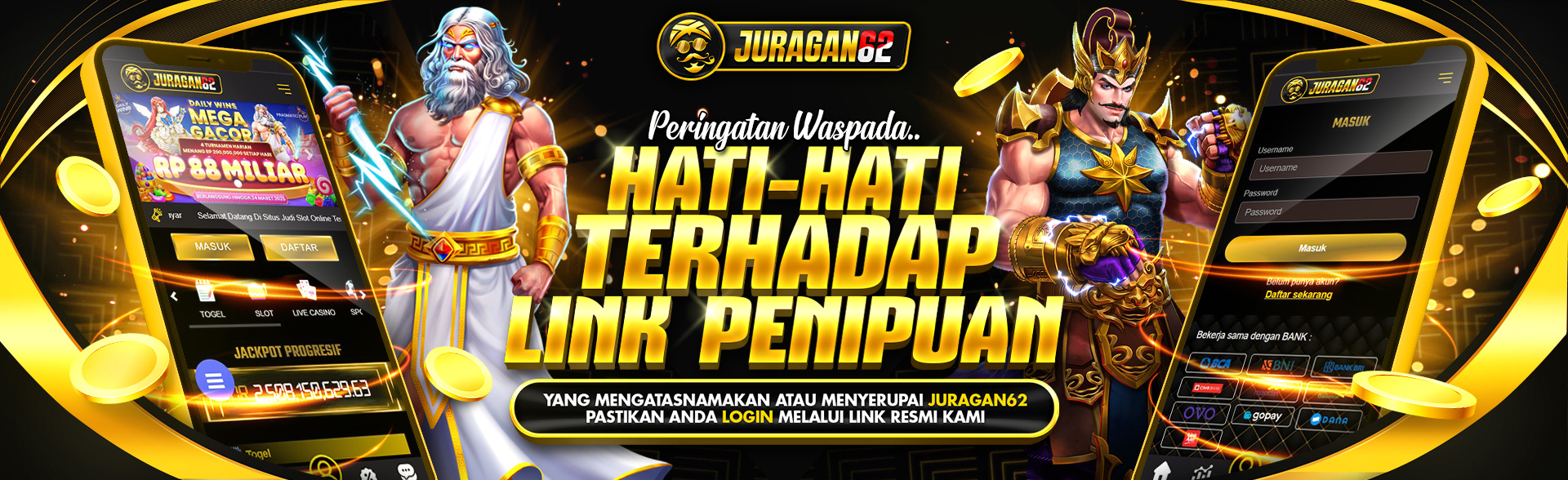 HATI-HATI PENIPUAN MENGATAS NAMAKAN JURAGAN62